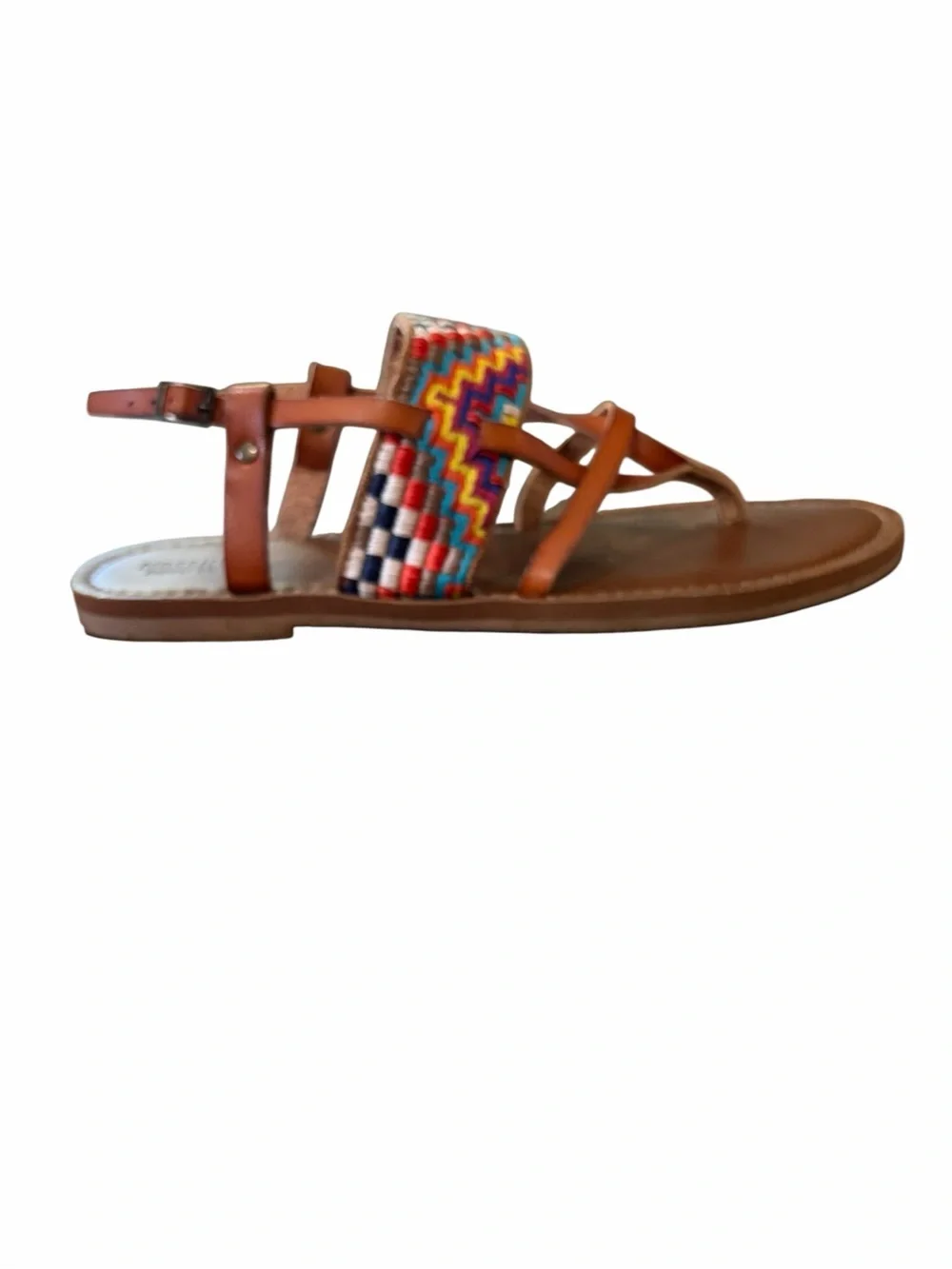 Mossimo Aztec Embroidered Colorful Slingback Summer Sandal